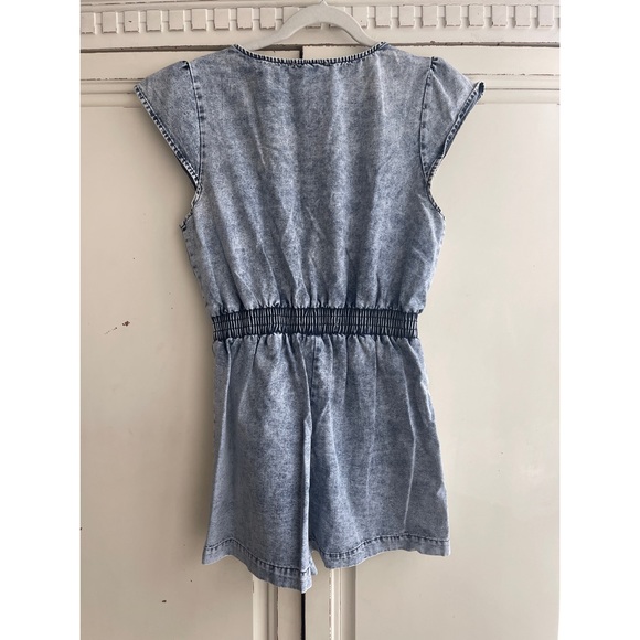 PROMESA Rock This Town Acid-Wash Denim Romper (M) - Picture 6 of 9